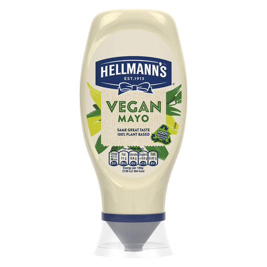 Hellmann's Vegan Mayonnaise, 14.54 fl oz / 430 ml / 394 g - Plant-based vegan mayonnaise.