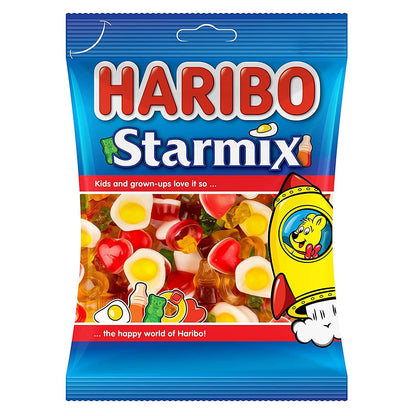 Haribo Starmix, 2 x 160 g - Double pack of mixed fruit gummy candies.