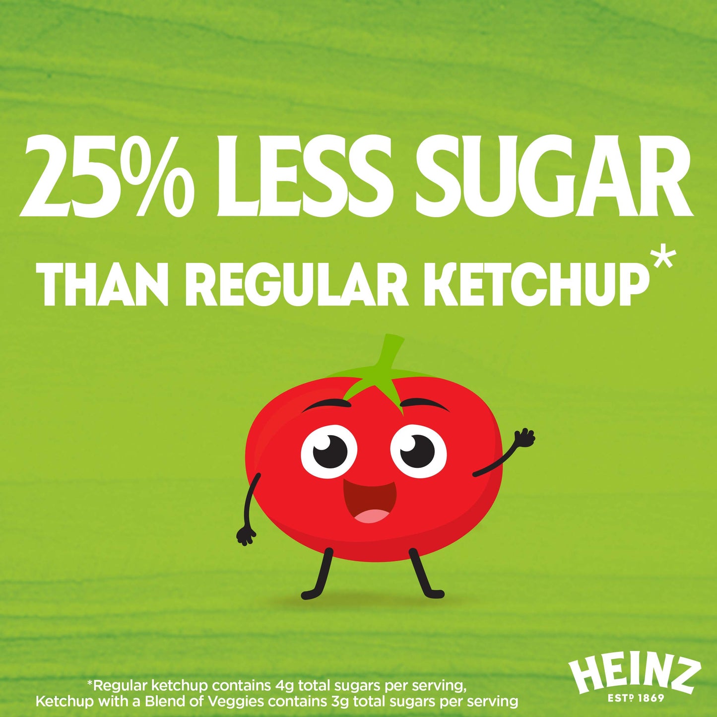 Heinz Tomato Ketchup with a Blend of Veggies, 19.5 oz - Tomato ketchup enriched with vegetable puree.