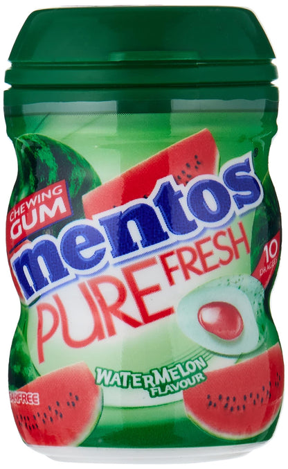 Mentos Pure Fresh Sugar Free Chewing Gum WaterMelon Flavour 20g Pack Of 3 (Imported) - "Watermelon Sugar-Free Gum!"