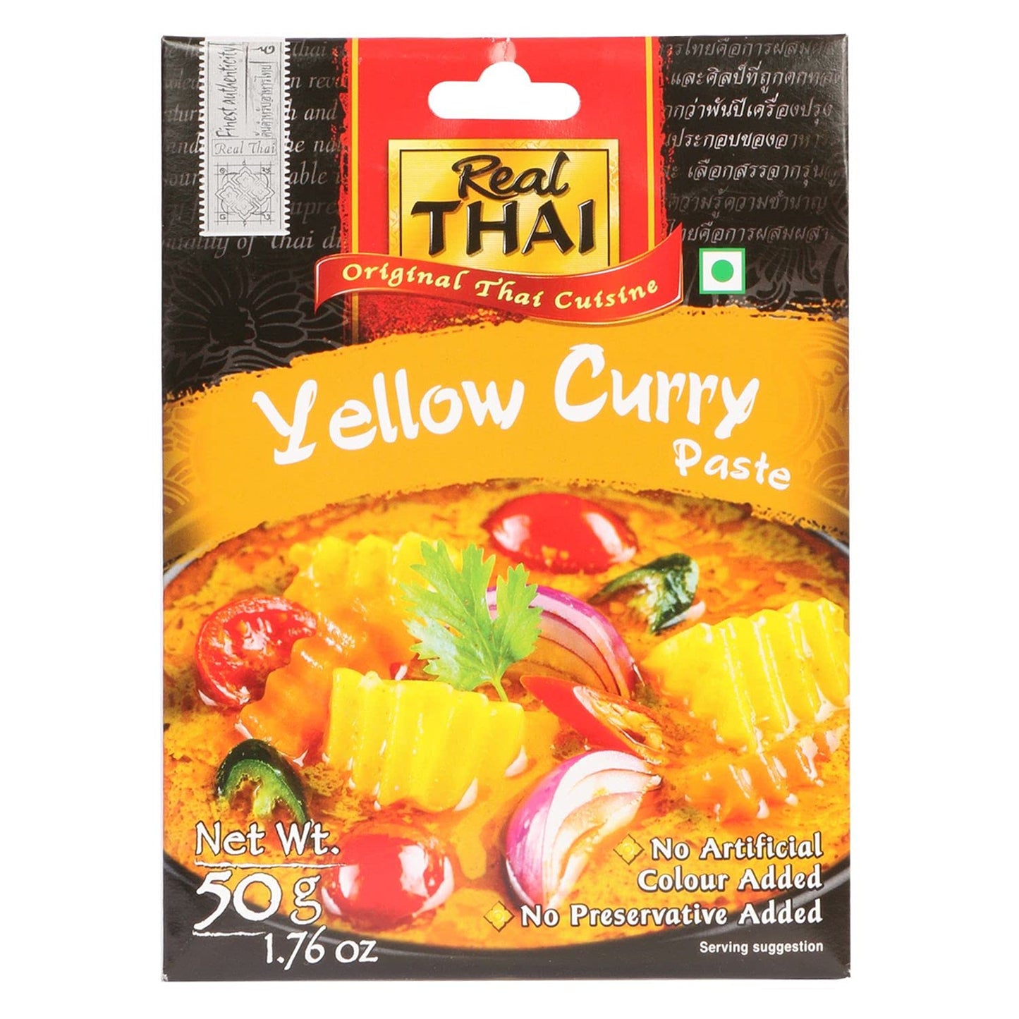 Real Thai Original Thai Cuisine Yellow Curry Paste, 1.76 oz â„® 50 g - Yellow Curry Magic!