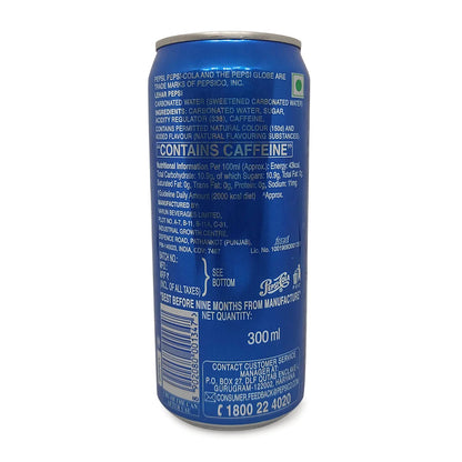 Pepsi Cola Soft Drink, 300ml Can - "Classic Pepsi cola!"