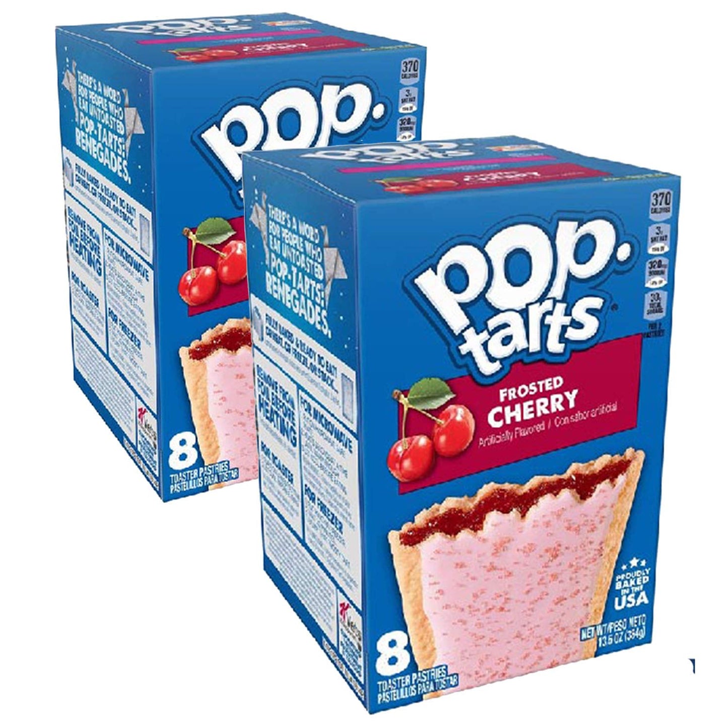 Pop Tarts Frosted Cherry, 2 x 384 g - "Cherry Pop-Tart delight!"