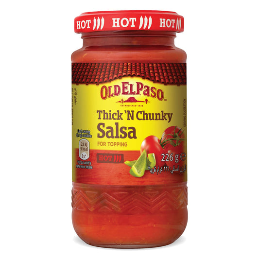 Old El Paso Thick N Chunky Salsa Hot, 226 g - "Hot and chunky!"