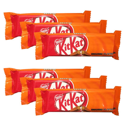 Nestle KitKat Orange Flavoured, 6 Pack, 6 X 20.7 g - "KitKat Orange - 6 Pack, 20.7g Each of Tangy Orange Chocolate!"