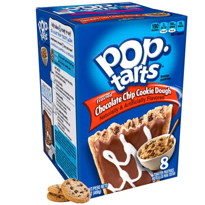 Pop Tarts Frosted Chocolate Chip Cookie Dough Pouch, 400 g - "Chocolate chip cookie dough fun!"