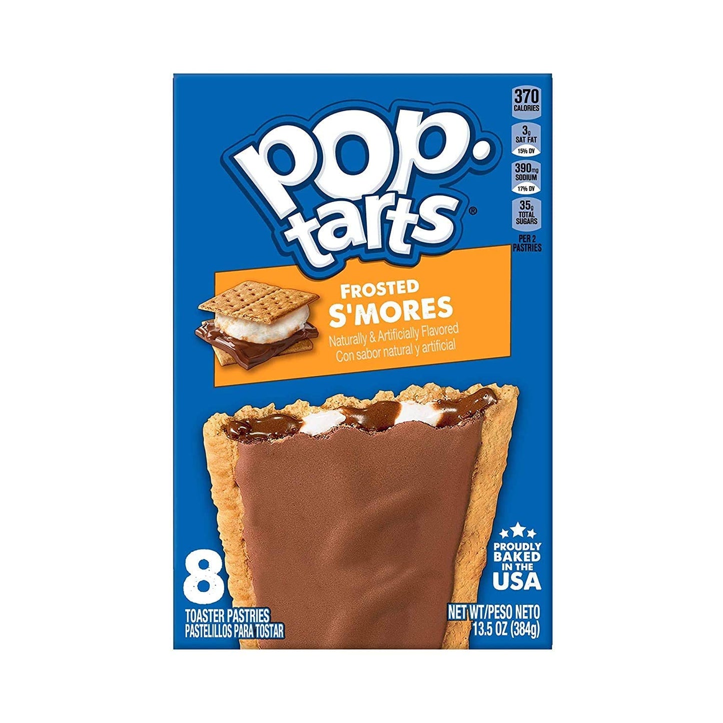 Pop Tarts Frosted S'Mores, 2 x 384 g - "Double s'mores treat!"