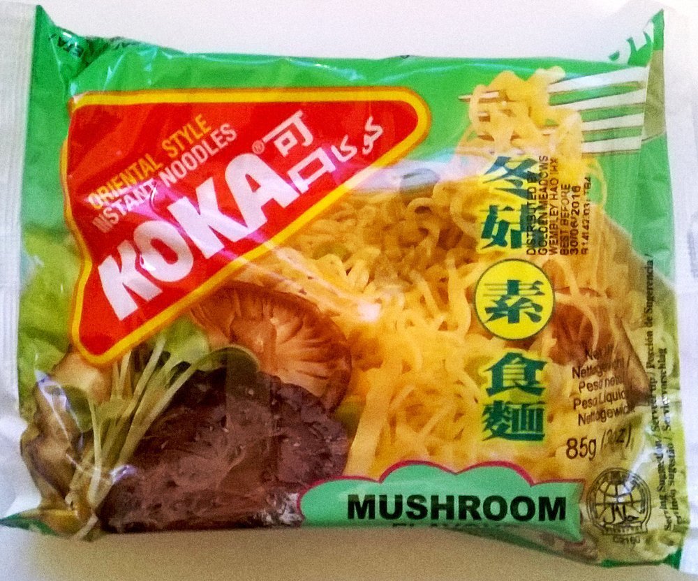 Koka Oriental Style Instant Noodles Mushroom Flavour 85gm X 10 Pack from Singapore - "Mushroom Magic!"