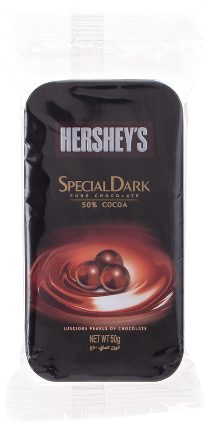 Hershey's Special Dark Pure Chocolate, 50 g - Pure dark chocolate, 50g of rich, intense flavor.