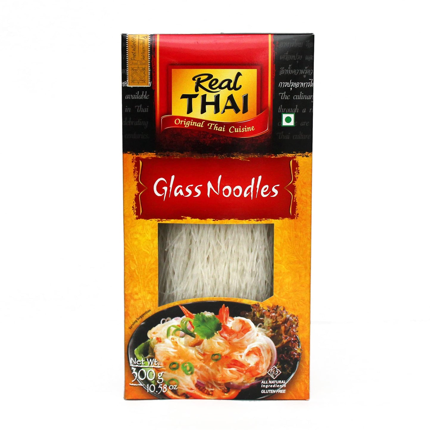 Real Thai Original Thai Cuisine Glass Noodles, 10.58 Oz / 300 G, Wheat Free - Noodle Nirvana!