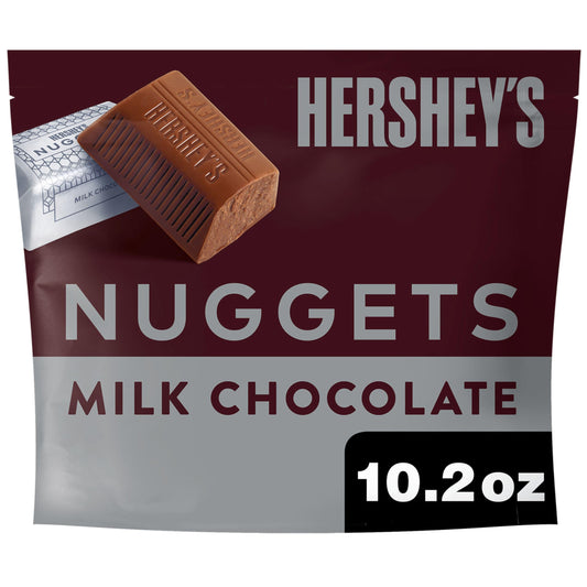 Hershey's Nuggets Candy, Milk Chocolate, 10.2 Oz - Classic milk chocolate nuggets, a 10.2 oz treat to savor.