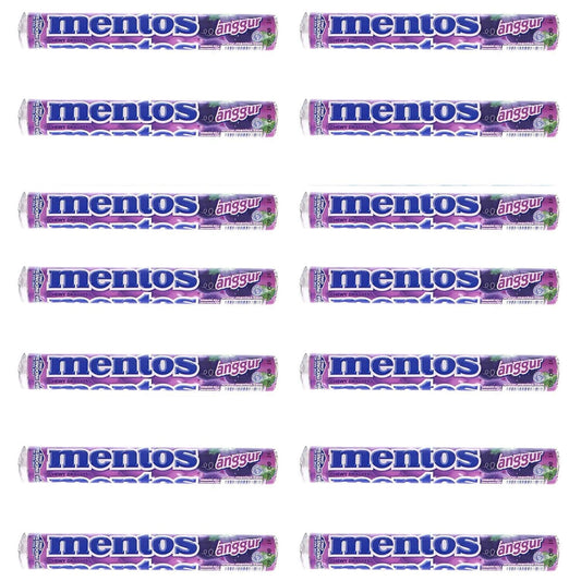 Mentos Grape Roll, 14 X 29 Gram - 406 Gram - "Grape Roll Mega Pack!"