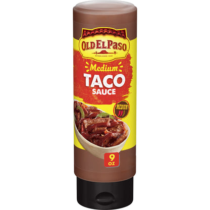 Old El Paso Medium Taco Sauce 255g - "Medium heat, maximum flavor!"