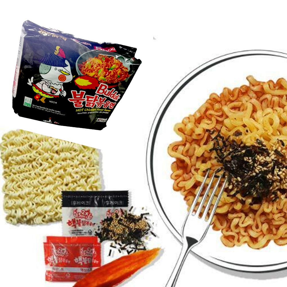 SAMYANG Hot Chicken Ramen Buldak Noodles, Pack Of 5, 700 grams