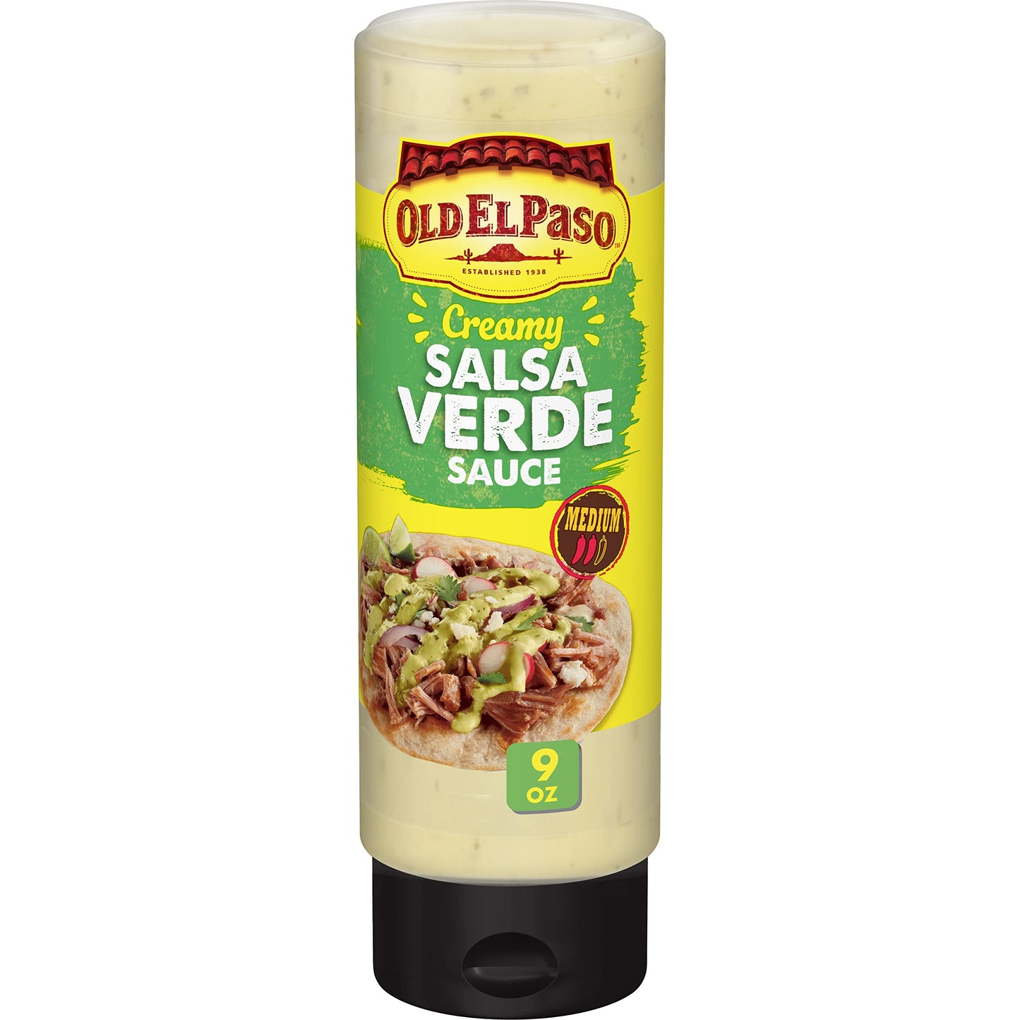 Old El Paso Creamy Salsa Verde Sauce 255g - "Creamy with a kick!"