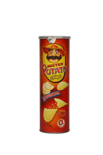 Mister Potato Crisps Potato Chips, Original - (160g) - "Classic Crunch Joy!"