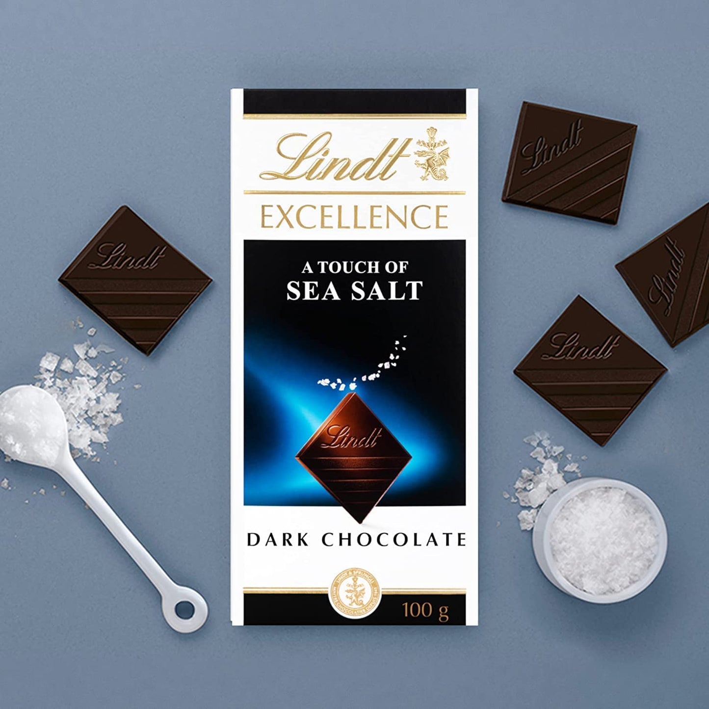 Lindt Excellence Sea Salt Touch Chocolate (Pack Of 2)