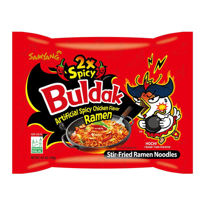 Samyang Fire Chicken 2X Spicy Ramen Pouch, 5 X 140 grams