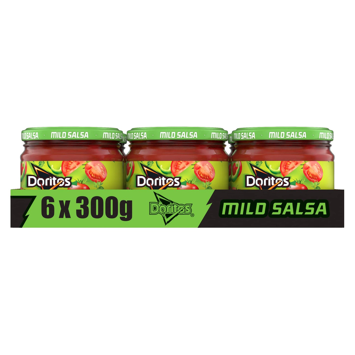 Doritos Mild Salsa - 6 Pack Jar, 6 X 300 g - Mild salsa medley!