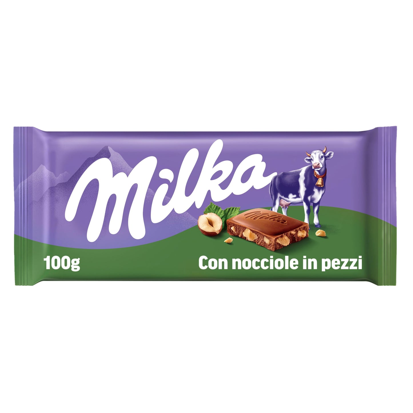 Milka Hazelnut Chocolate Pouch, 100 g - "Hazelnut Treats!"