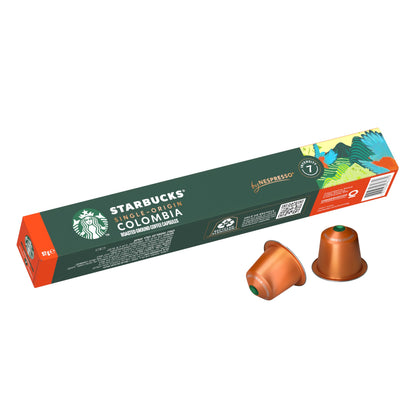 Starbucks by Nespresso Single Origin Colombia Coffee Pods 10 Capsules,57 Grams