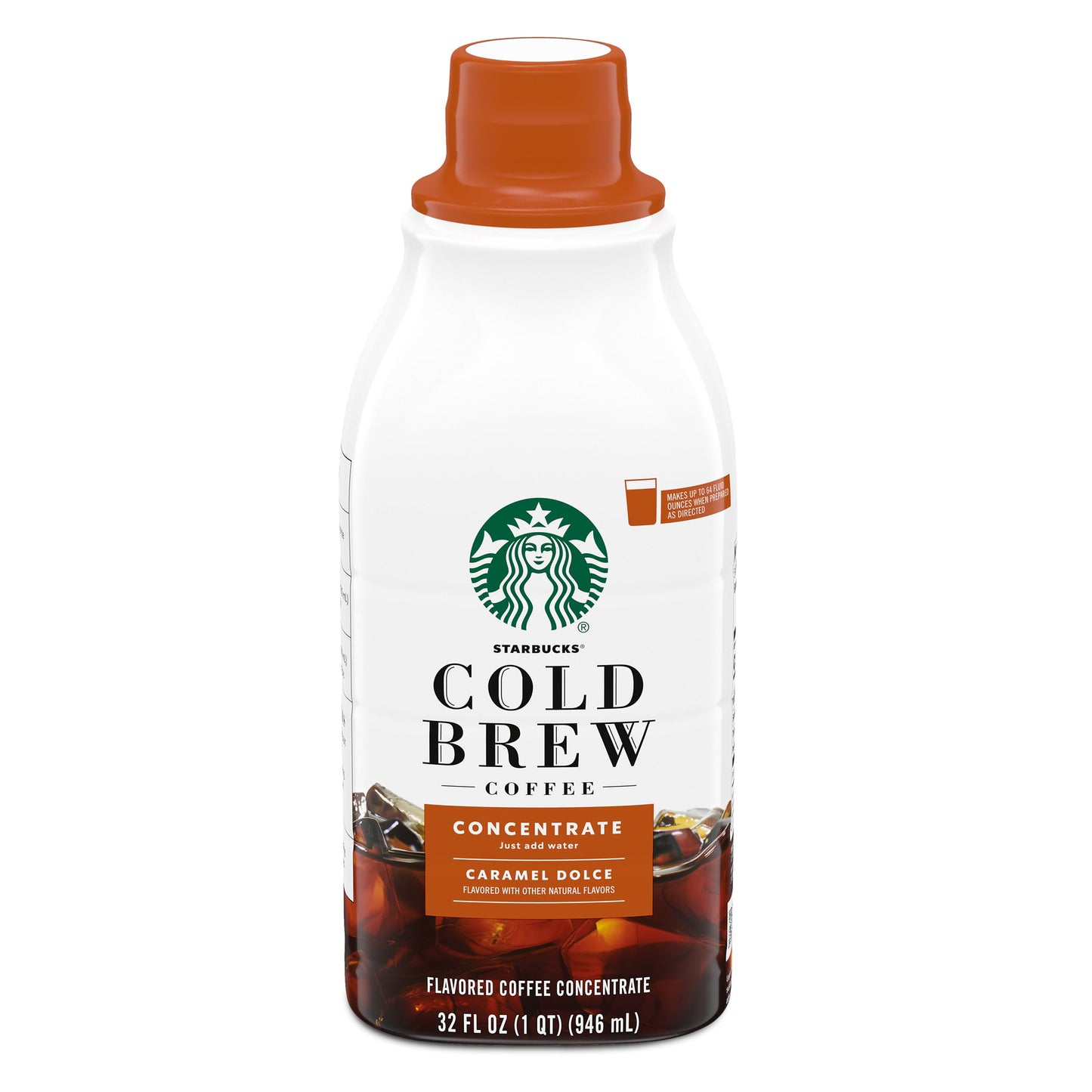 Starbucks Cold Brew Concentrate, Caramel Dolce, 32 FL OZ