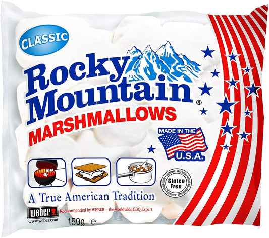 Rocky Mountain American Rocky Mountain White Marshmallows (Imported),150 g - White Marshmallow Delight!