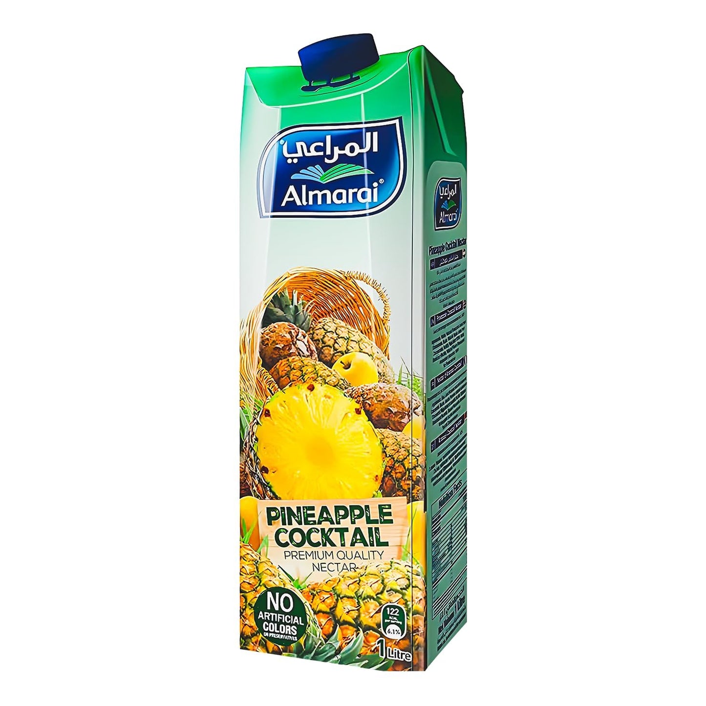 Almarai Pineapple Nectar1Ltr - Refreshing Tropical Drink for Everyday Enjoyment and Festive Gatherings - Pineapple Perfection!