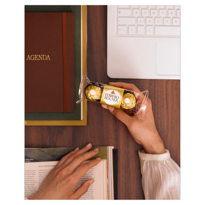 Ferrero Rocher Hazelnut Chocolates, 3 Pcs (Pack Of 2) - 0.6 Kg - Double hazelnut joy!