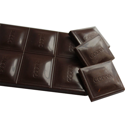 Godiva Blood Orange 90g - Enjoy the exquisite blend of rich dark chocolate and zesty blood orange in Godiva's decadent chocolate bar