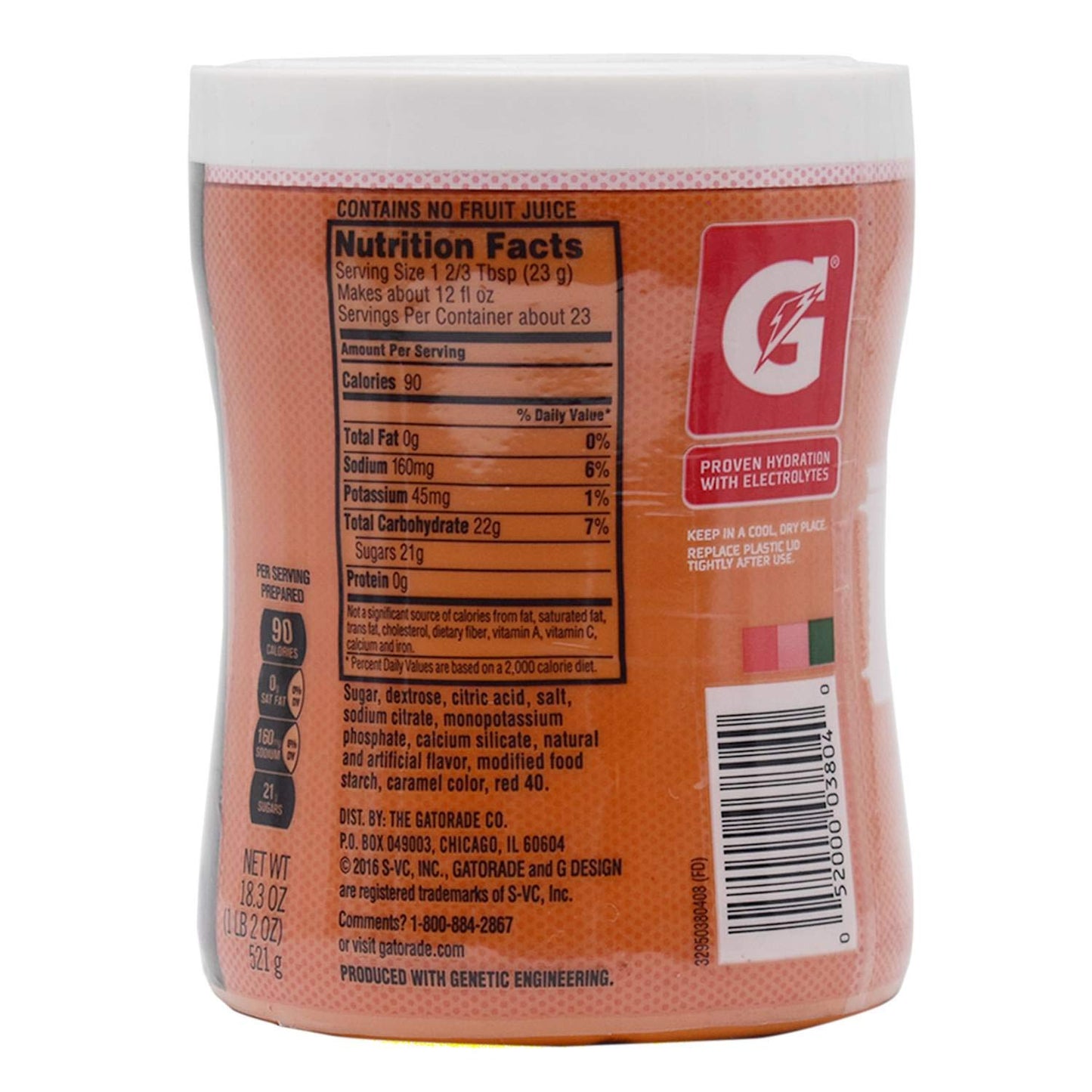 Gatorade Thirst Quencher Powder, Fruit Punch - 521g (18.3oz) - Replenish and rehydrate with the delicious taste of Fruit Punch Gatorade powder drink mix