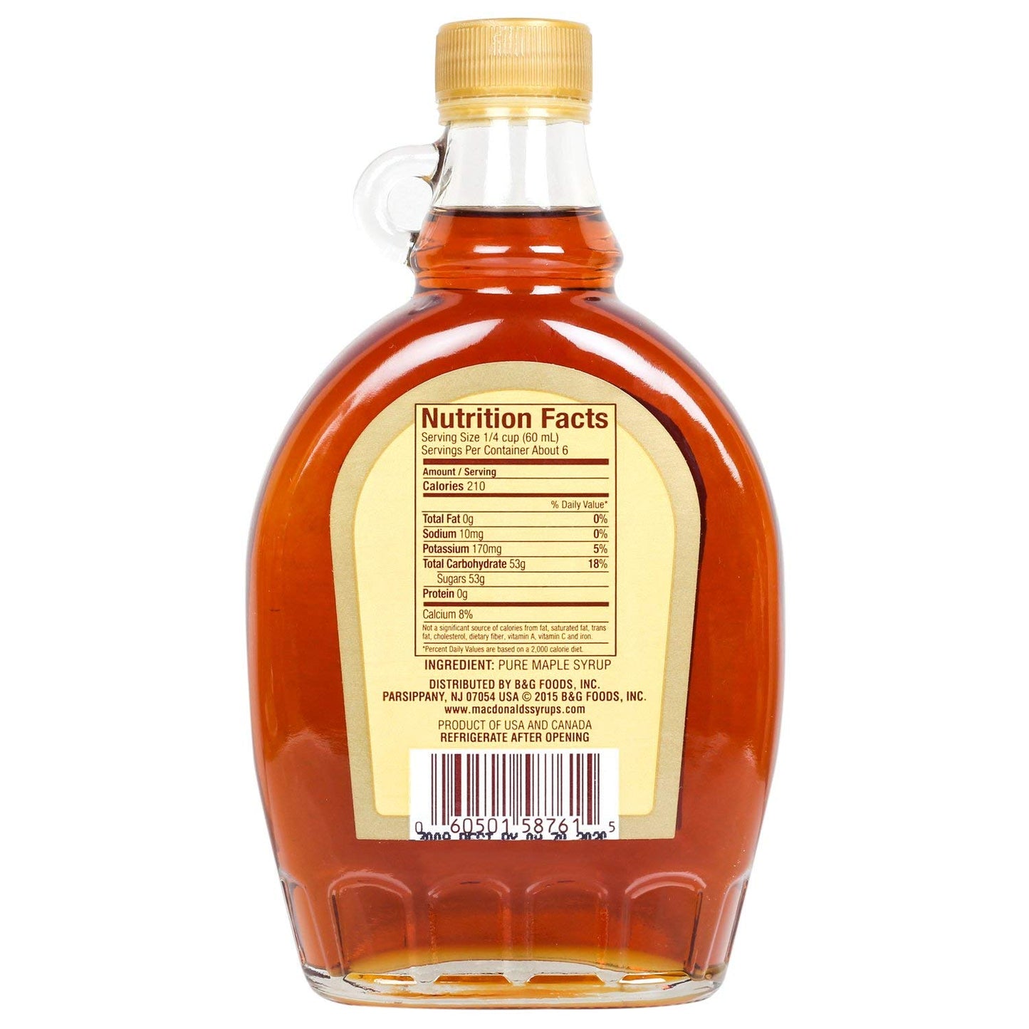 MacDonald's Co. Maple Syrup, 370, Liquid, 370 Gram - "Liquid Maple Joy!"