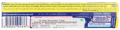 Nestle Smarties Tube, 38g - "Smarties Tube - 38g of Colorful Chocolate Treats!"