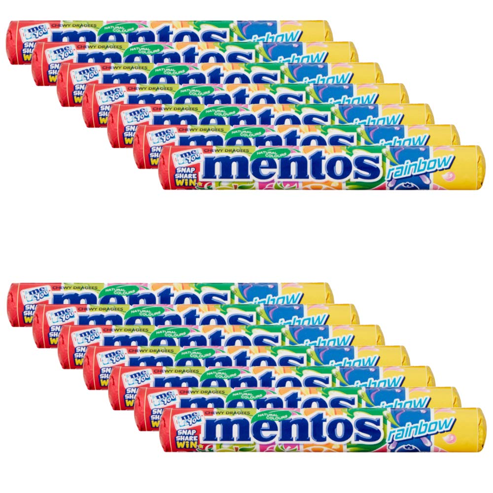 Mentos Rainbow Chewy Dragees, 406 g - "Rainbow Dragees Mega Pack!"