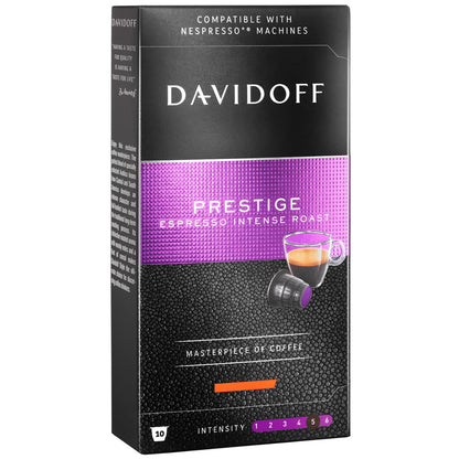 Davidoff Prestige Espresso Intense Roast, Style Lungo, and Elegance Espresso Gentle Roast, 3 x 55 g - Prestige espresso trio!