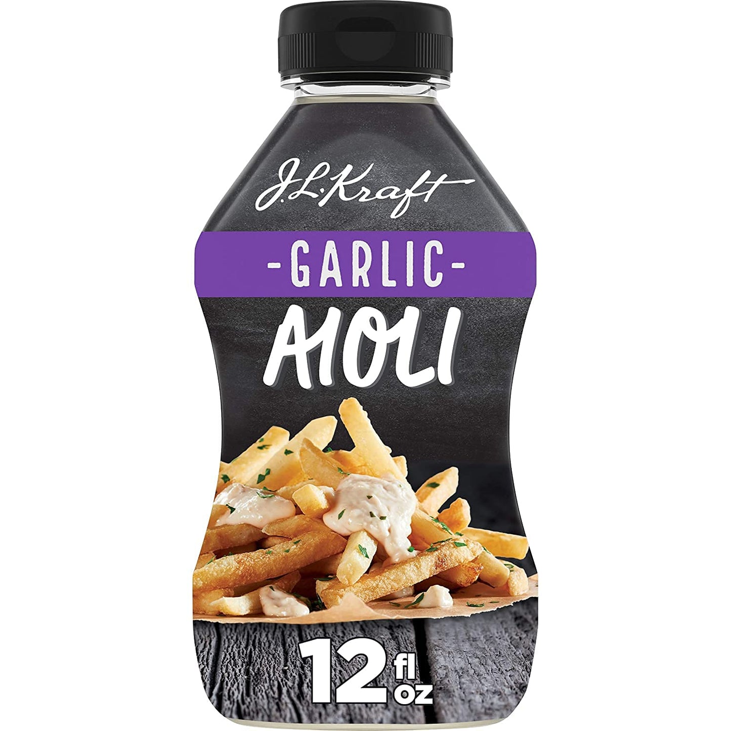 Kraft Mayo Garlic Aioli, 12 fl oz Bottle - Pack of 2 - "Garlic Aioli Duo!"