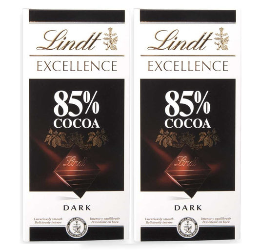 Lindt Valentines Day Combo - 85% Cocoa Bar, 100g - Pack of 2