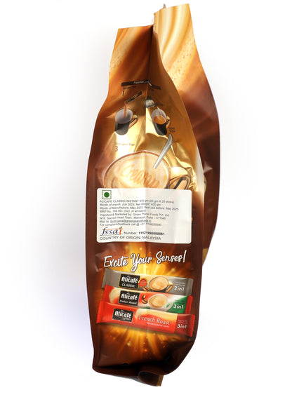 Alicafe Classic Coffee- Instant Coffee 3 in 1 (Coffee Premix) – 400gm (20gm sachets X 20) - Perfect Blend!