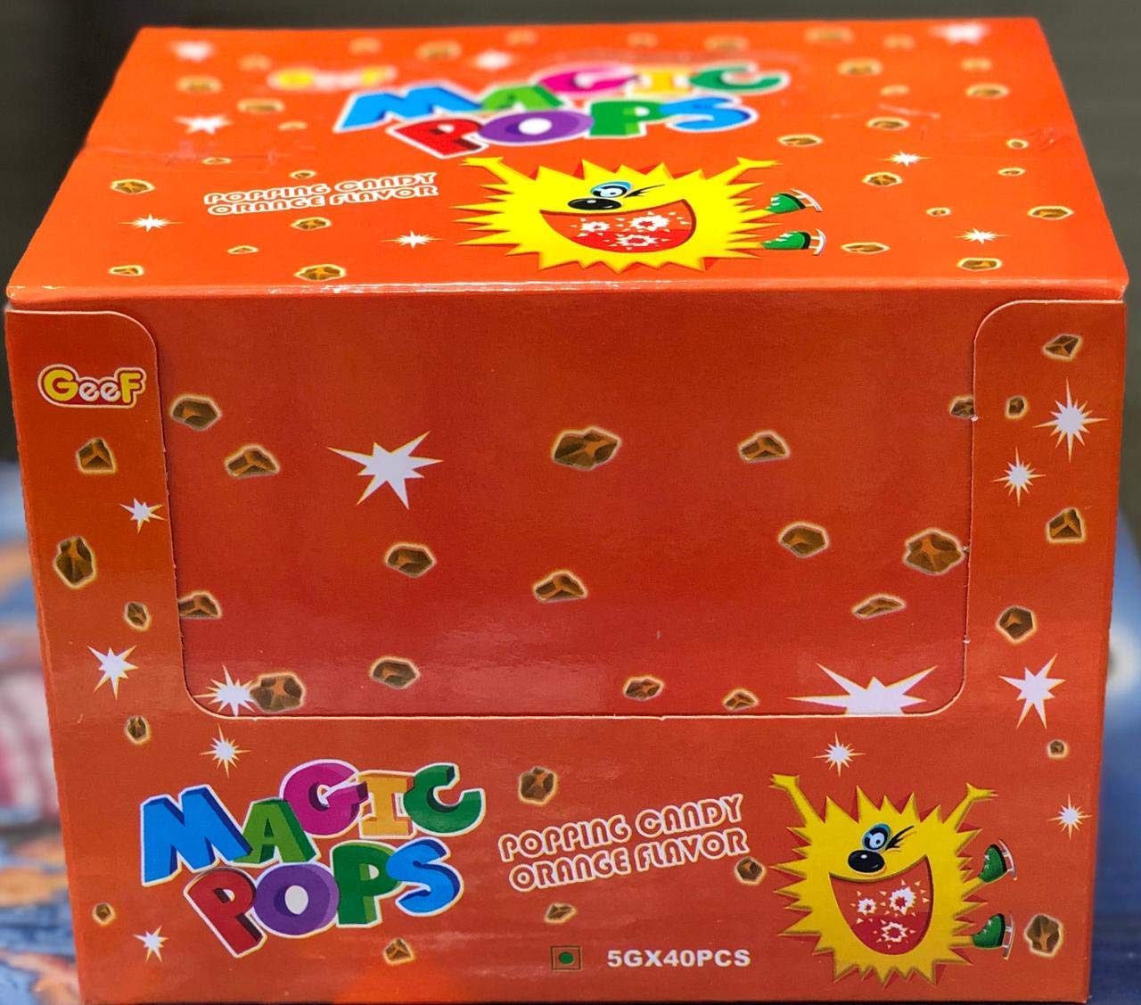 Magic Pop 5g x 40 = 220gm (Pack Of 40piece) (Mix flavour orange, cola, grape, green apple)) - Burst of flavors with Magic Pop, 40 pieces of mixed flavors: orange, cola, grape, and green apple.