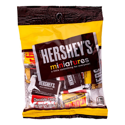 Hershey's Chocolates Miniatures, 150g - Assorted miniature chocolates, total weight 150g.