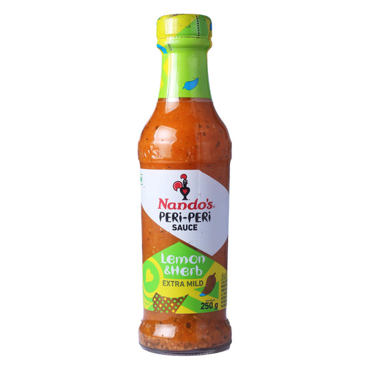 Nando's Peri Peri Sauce Lemon And Herb Extra Mild -250 Gm - "Extra Mild Lemon & Herb!"