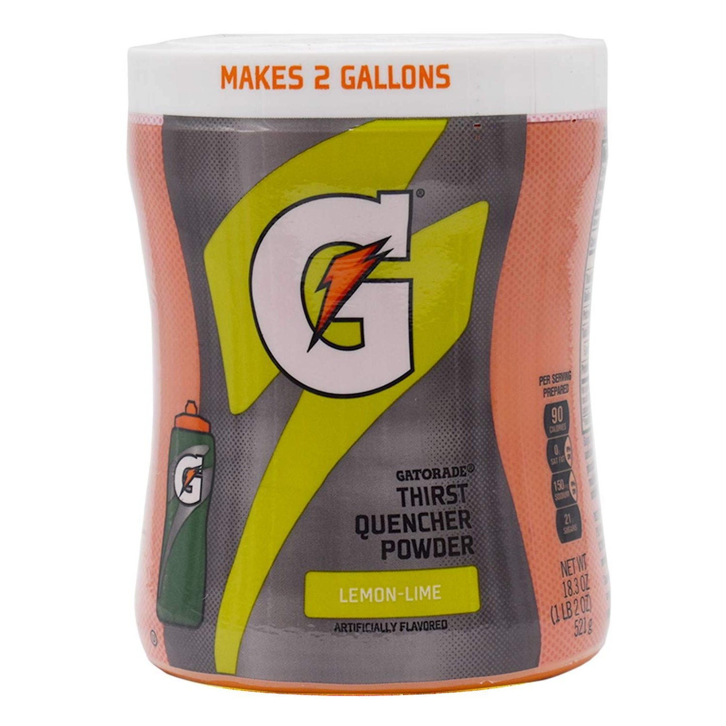 Gatorade Powder Lemon, 521g - Enjoy the zesty and refreshing flavor of lemon with Gatorade's thirst quencher powder drink mix