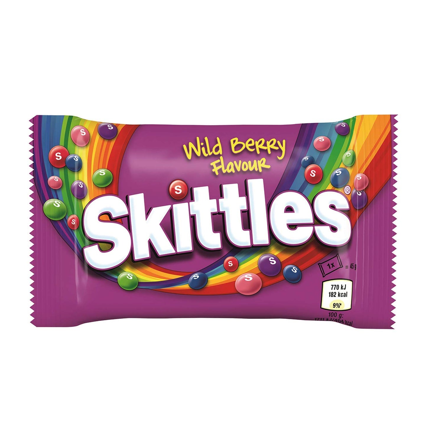 Skittles Wild Berry Flavour Imported,45g (Pack of 2)