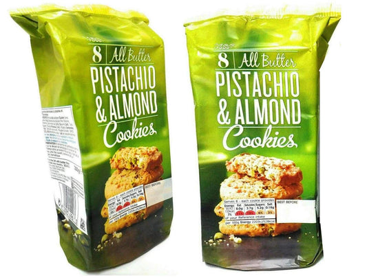 Marks & Spencer 8 All Butter Pistachios & Almond Cookies 200g (Pack of 2) - "Pistachio & Almond Cookies!"