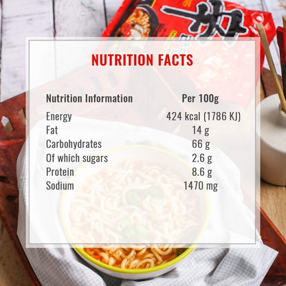 Nongshim Shin Red Super Spicy Instant Noodles, 4.23 oz â„® 120 g, 5 Pack - "Spice lovers' paradise!"