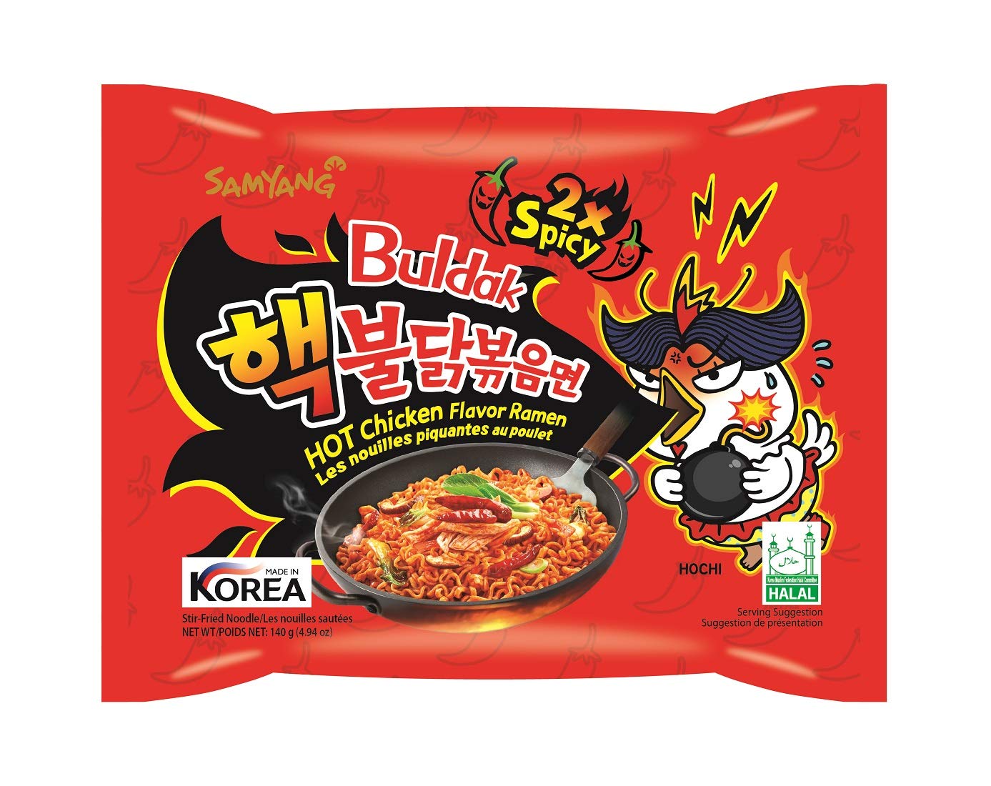 Samyang Buldak Fire Chicken Noodles 2X Spicy (40 Pcs Combo)