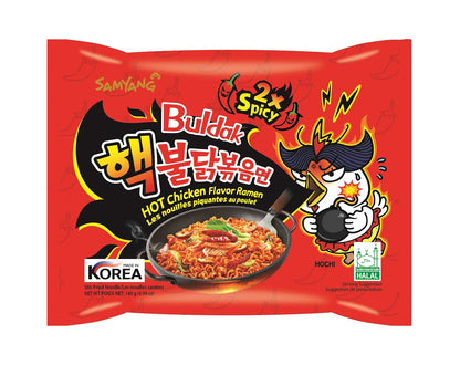 Samyang Buldak Fire Chicken Noodles 2X Spicy (40 Pcs Combo)