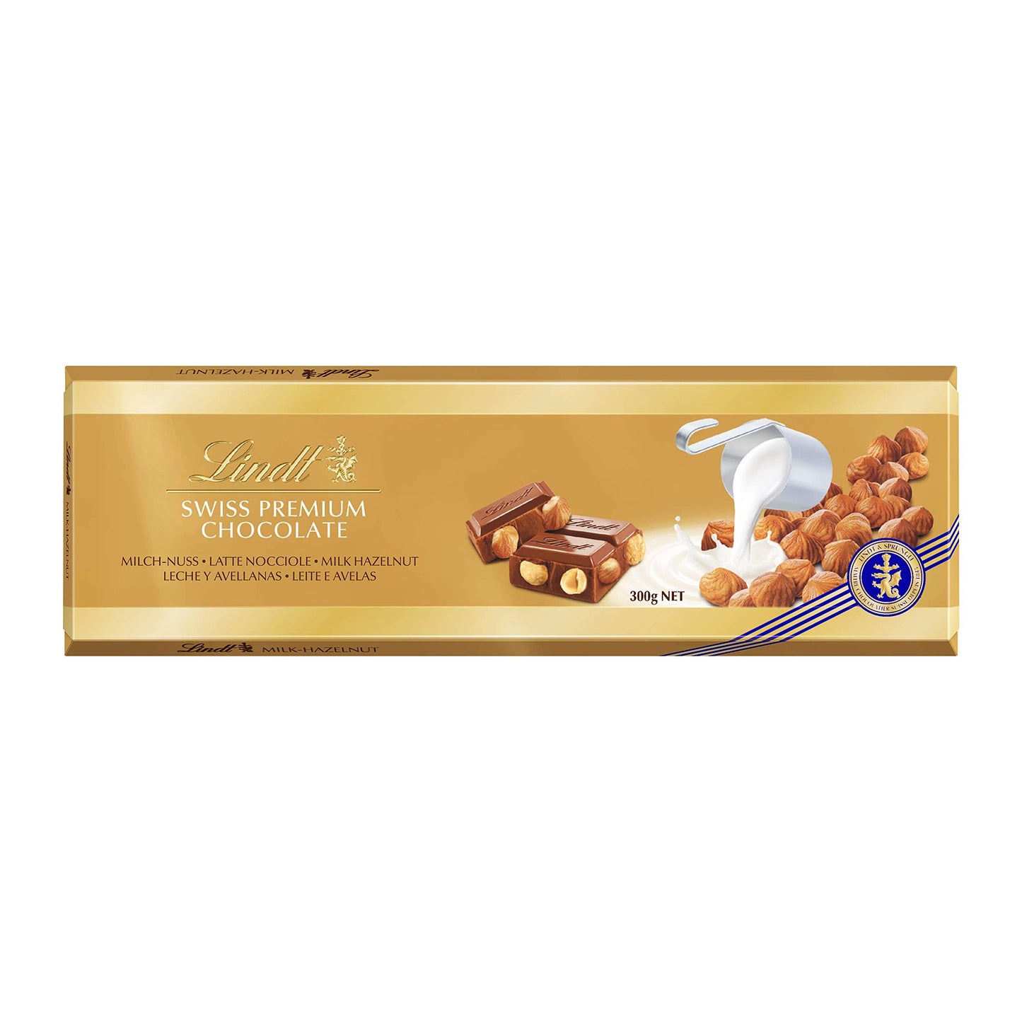 Lindt Gold Bar, Hazelnut, 300g, 261