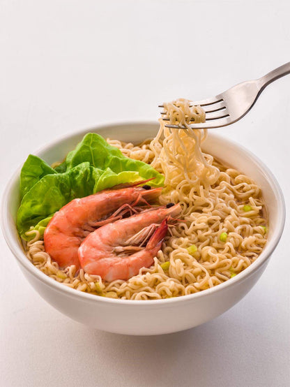 KOKA Oriental Instant Noodles Prawn Flavour- Pack Of 9 "(Halal Certified)" - No Artificial Colours, 890 Gm - Indulge in the delicious taste of prawns!