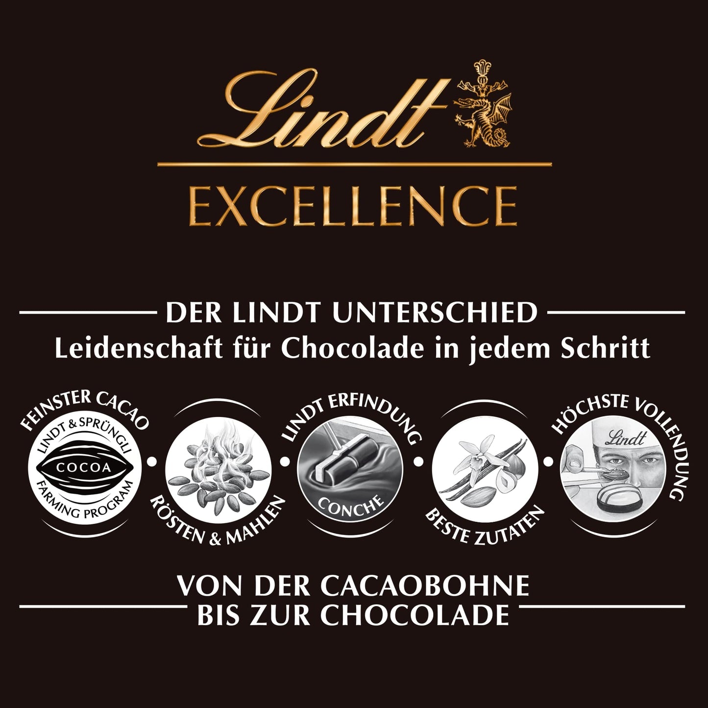 Lindt Excellence Dark 90% Cocoa, 100 Gram (361)